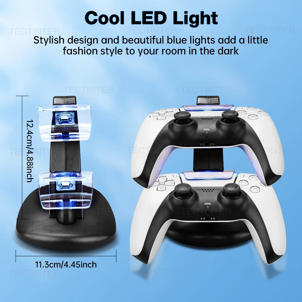 PS5 Dual Charging Dock – Type-C Ladestation für Controller