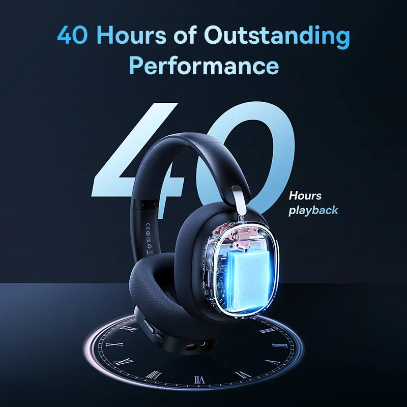 Baseus GH02 Wireless Gaming Headset – 3-Modus RGB Over-Ear Headphones mit Mic