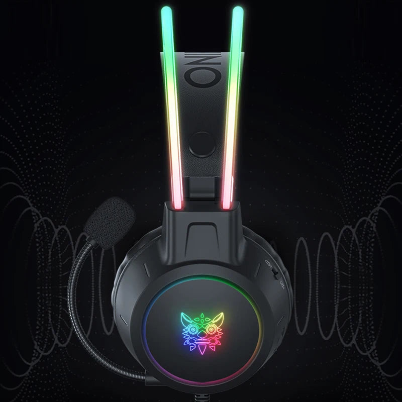 ONIKUMA RGB Gaming Headset mit Mic – 3.5mm für Konsole & PC