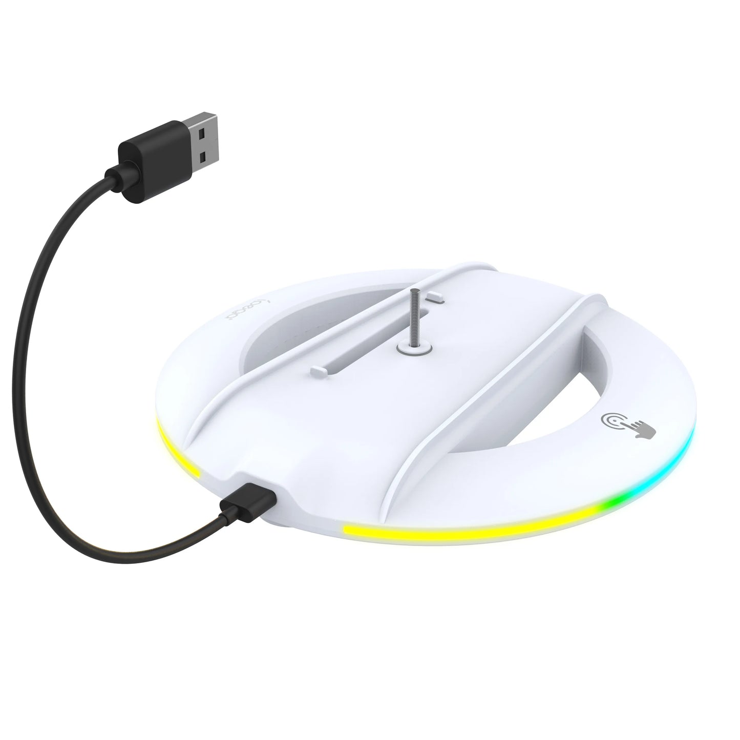 RGB Standfuß für PS5 Slim/Pro – Vertikaler Kühlständer mit USB & Licht