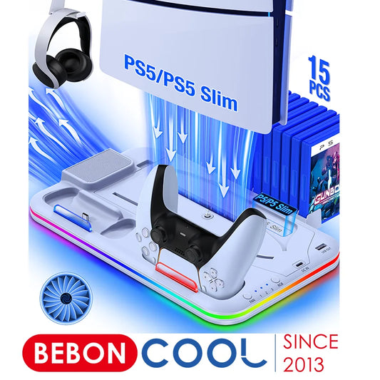 PS5 RGB Kühlständer mit Ladefunktion