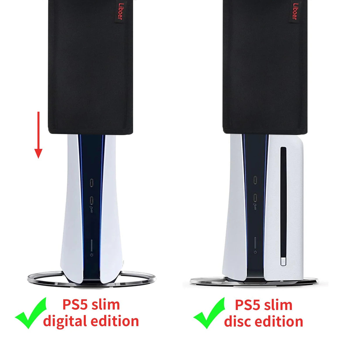 Staubschutz-Hülle für PS5 Slim – Neopren Cover in Schwarz