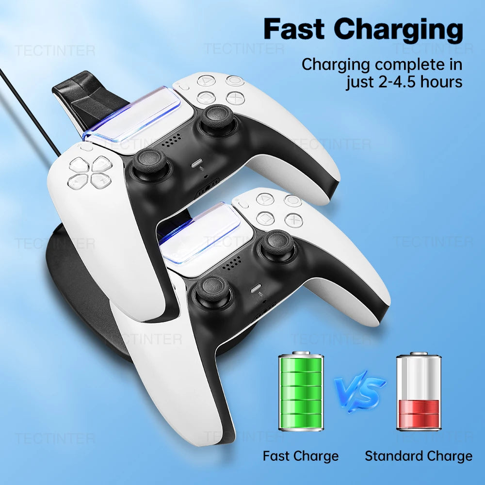 PS5 Dual Charging Dock – Type-C Ladestation für Controller