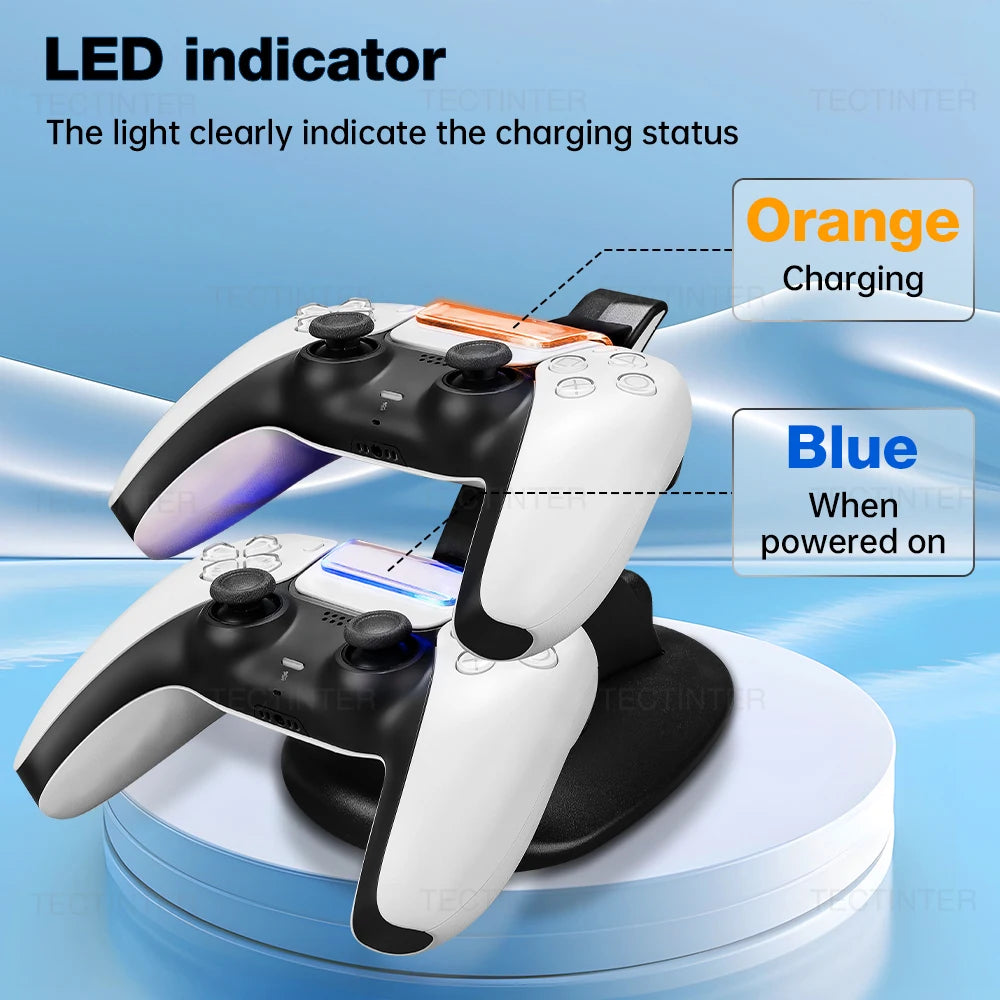 PS5 Dual Charging Dock – Type-C Ladestation für Controller