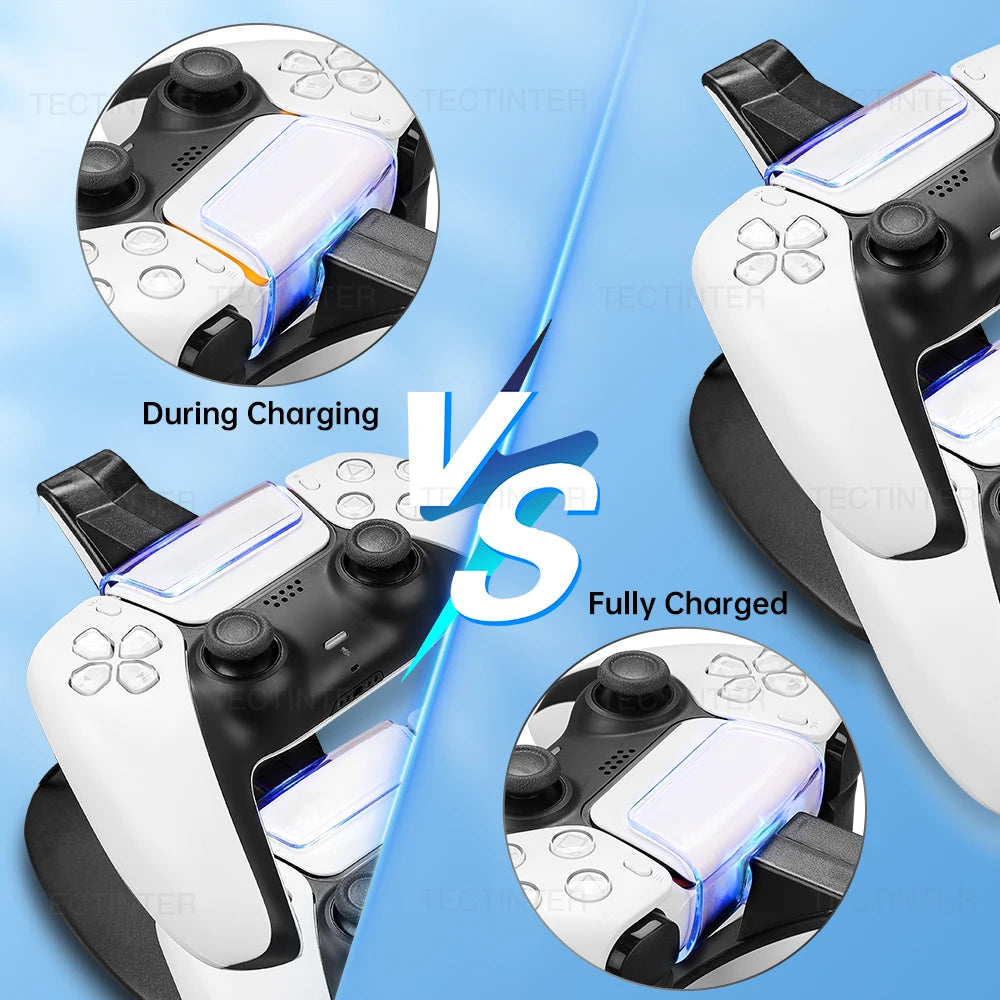 PS5 Dual Charging Dock – Type-C Ladestation für Controller
