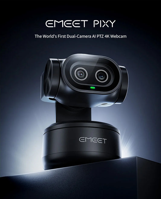 EMEET Pixy 4K Dual-Cam mit KI-Tracking & Gestensteuerung