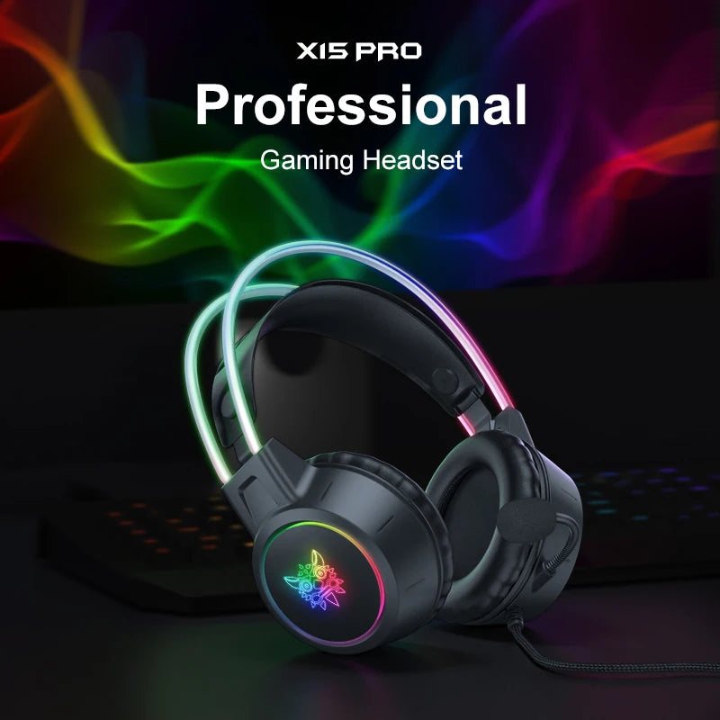 ONIKUMA RGB Gaming Headset mit Mic – 3.5mm für Konsole & PC