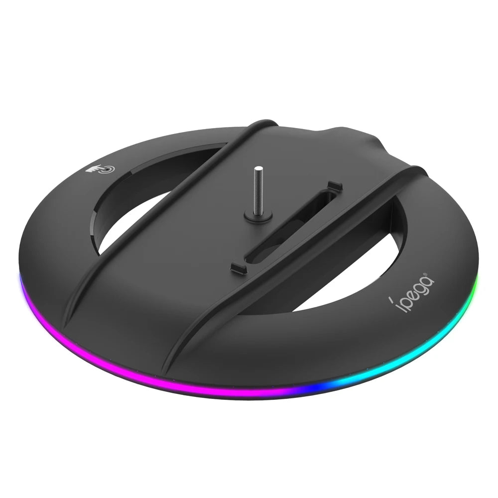 RGB Standfuß für PS5 Slim/Pro – Vertikaler Kühlständer mit USB & Licht