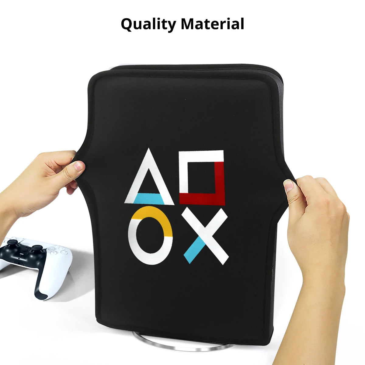 Staubschutz-Hülle für PS5 Slim – Neopren Cover in Schwarz